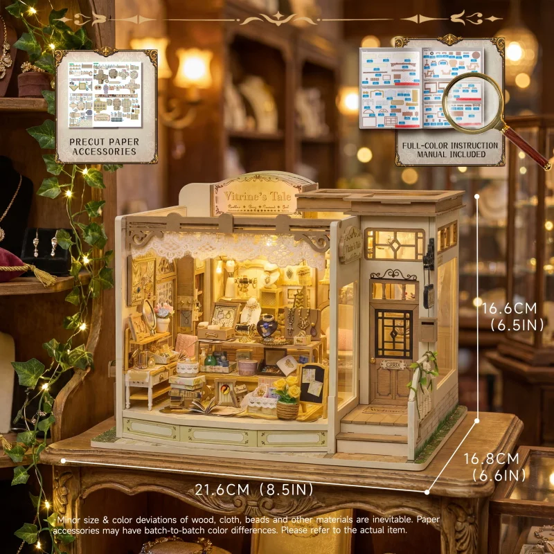 Vintage Vitrine's Tale DIY Dollhouse Kit