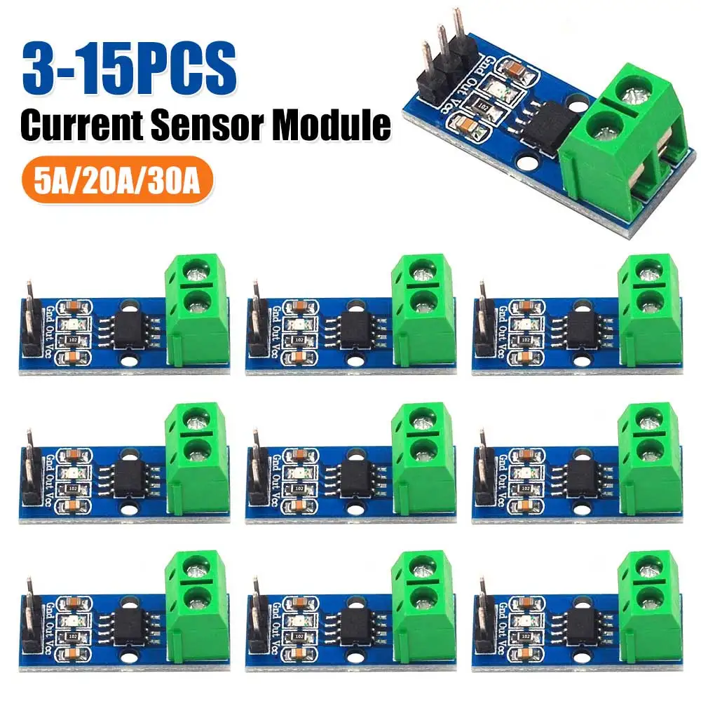 

5A/20A/30A Range Current Sensor Hall Board ACS7125A Current Module Detection