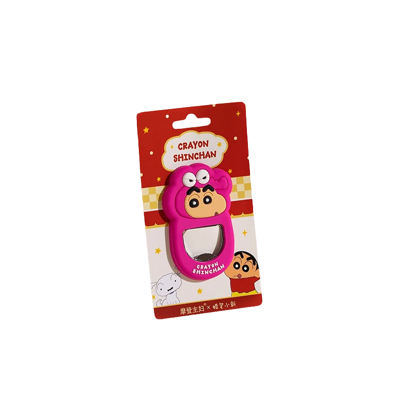 تلوين شينشان فتاحة الزجاجات البيرة أنيمي على شكل المغناطيسي الثلاجة ملصق زجاجة سائق المنزل فتاحة الزجاجات متعددة الوظائف