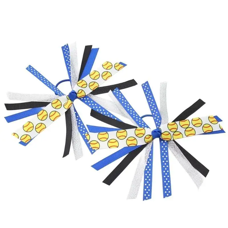 31BB Handmade Volleyball Soccers Print Headbands Comfortable Elastic Hair Rope