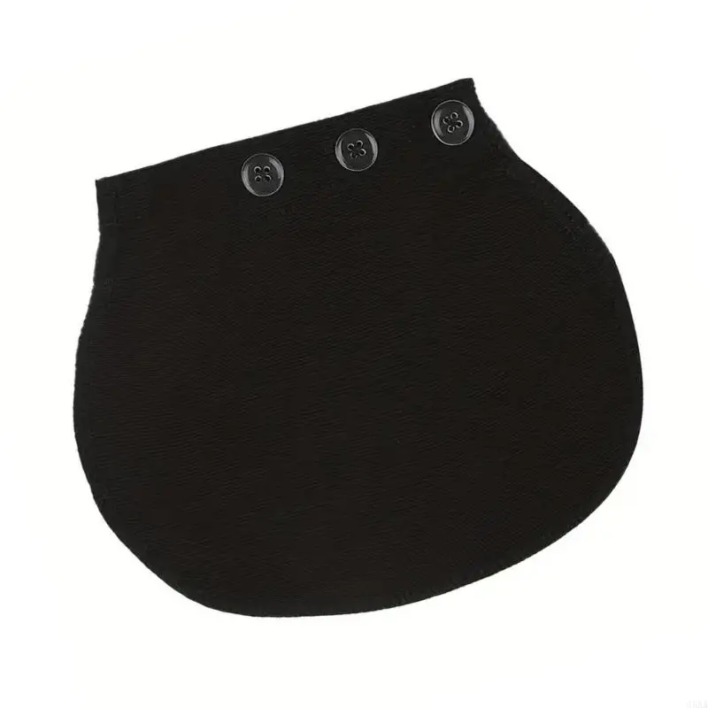 

C5AA Adjustable 3 Hook Waistband Extender for Pregnancy Jeans Stretch Cotton Spandex Fabric Universal Size Belly Support