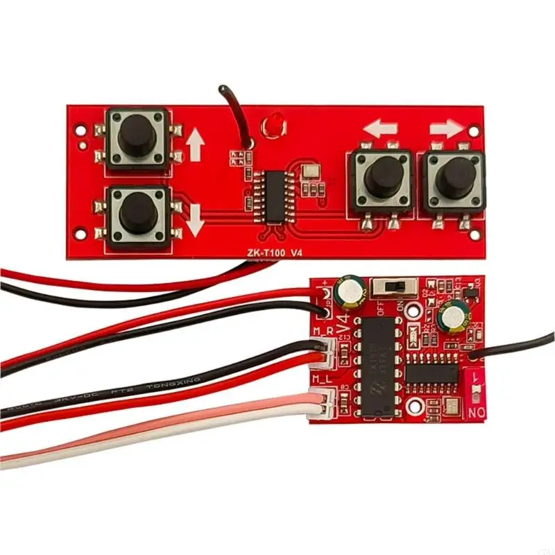 C7AA 4 canais 2.4g Remote Control Receiver Module Circuit Board para carro modelo