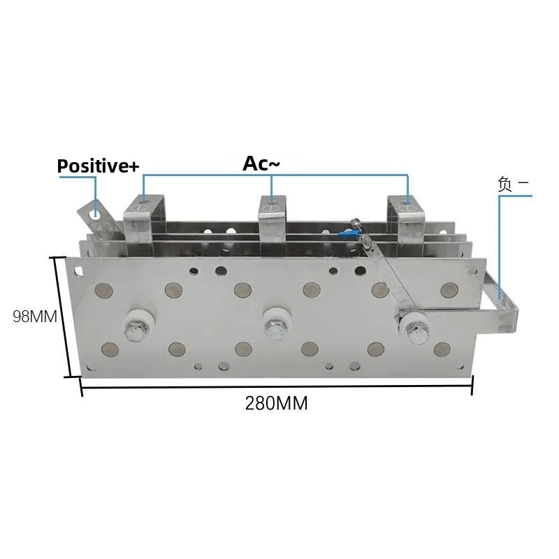 Welding machine rectifier bridge DS300AUSD400ASQL500A250A charger rectifier, aluminum plate bridge rectifier board