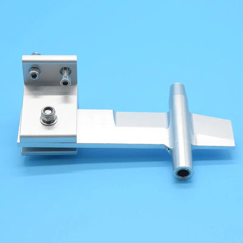 High Quality RC Boat Aluminum 6.35mm Shaft Bracket Strut Height 124mm  For  6.35mm Flexible shaft Methanol gasoline Boat