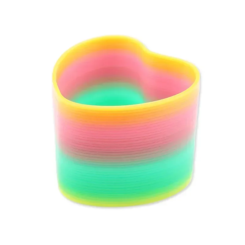 1Pc Rainbow Magic Springs Circle Toys for Children Birthday Party Favors Giveaway Gifts Baby Shower Pinata Fillers