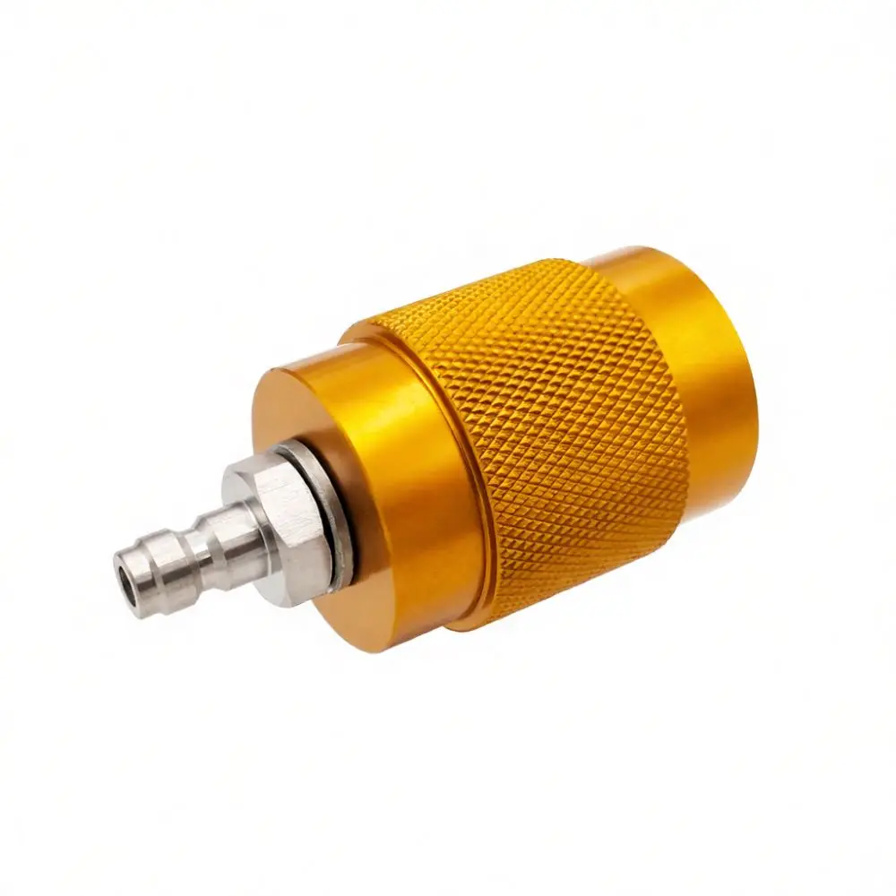 Industrial Grade G5 8 Female To 8mm Quick Coupler Adapter For High Pressure Oxygen Tank And CO2 Cylinder Refill Flow