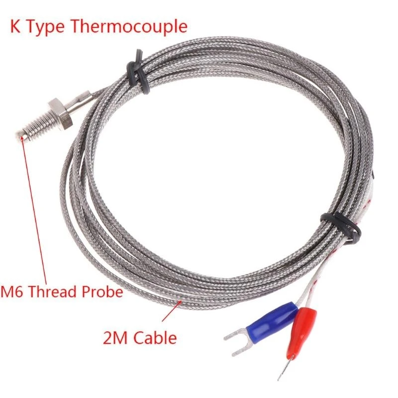 

F92C VINT DEMTROAD DETURNACT TEMPROAD TYPE TEMPOROUPLE 2-метровый кабель 0-400 ℃