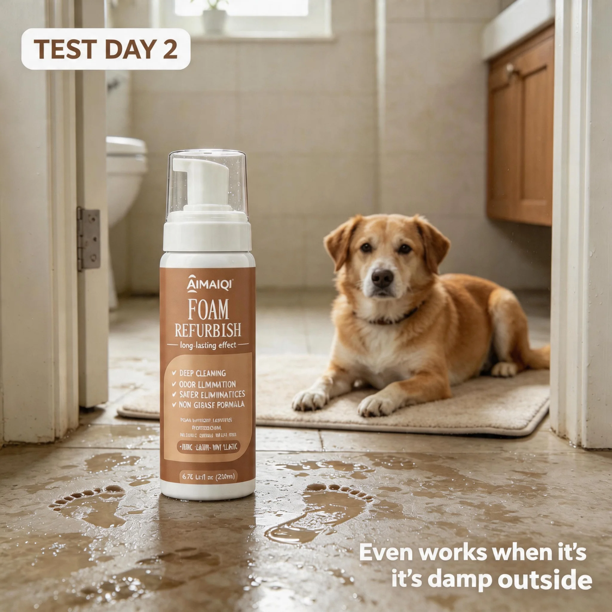 All-Purpose Gentle Foam Cleaning Mousse for Effective Dirt, Grease and Tough Stain Removal on Fabric, Leather and Multi-Surfaces