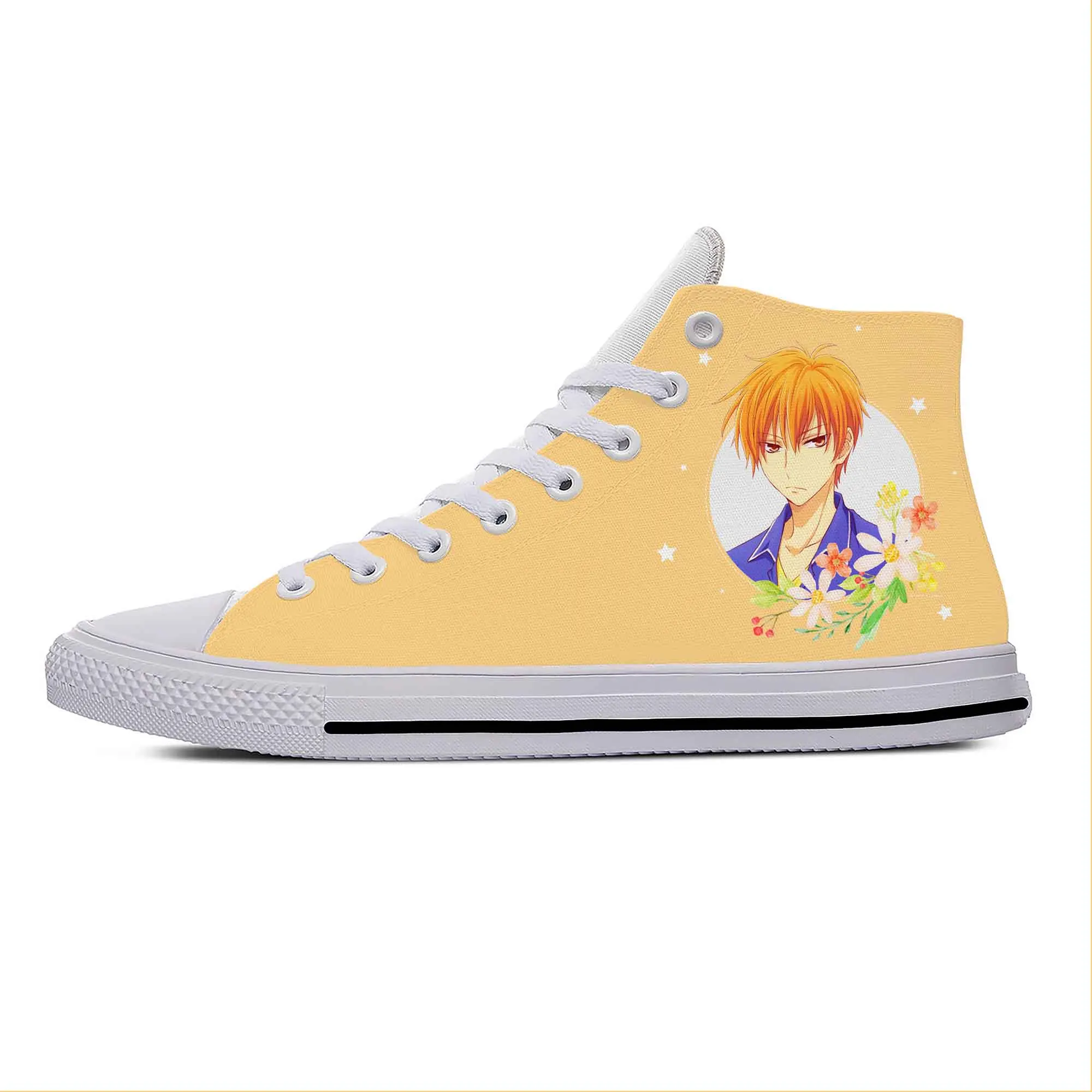 Japanese Anime Cartoon Fruits Basket Sohma Kyo Casual Cloth Shoes High Top Lightweight Breathable 3D Print Men Women Sneakers