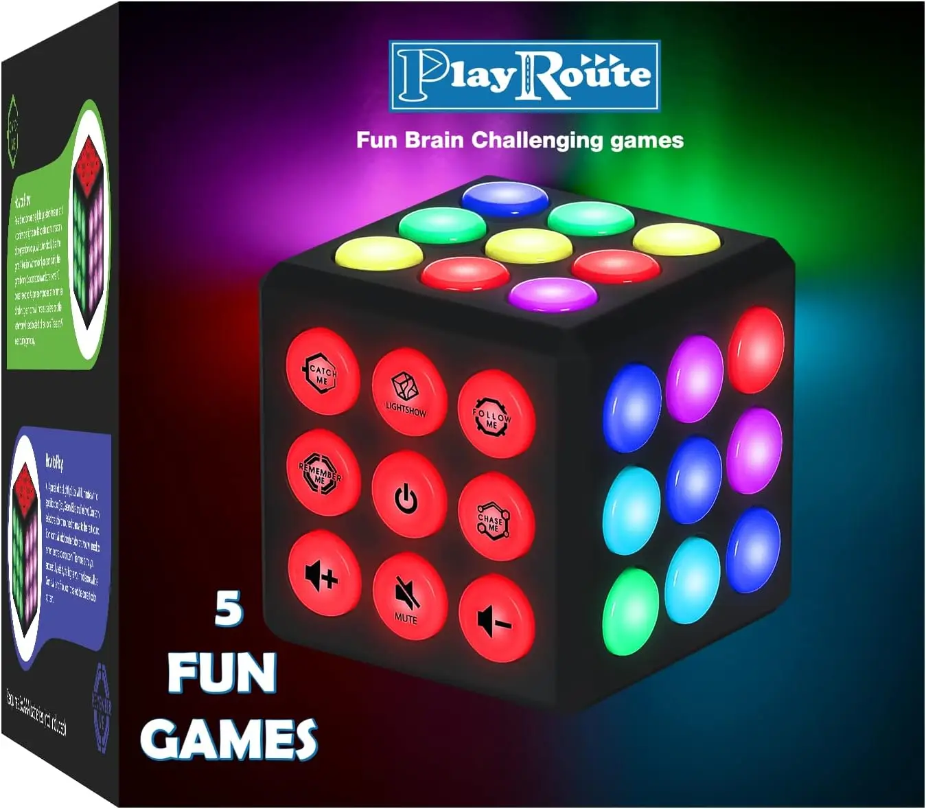 

Electronic Brain & Memory Game Cube - Fun Handheld Toy Gift for Kids 6-12+