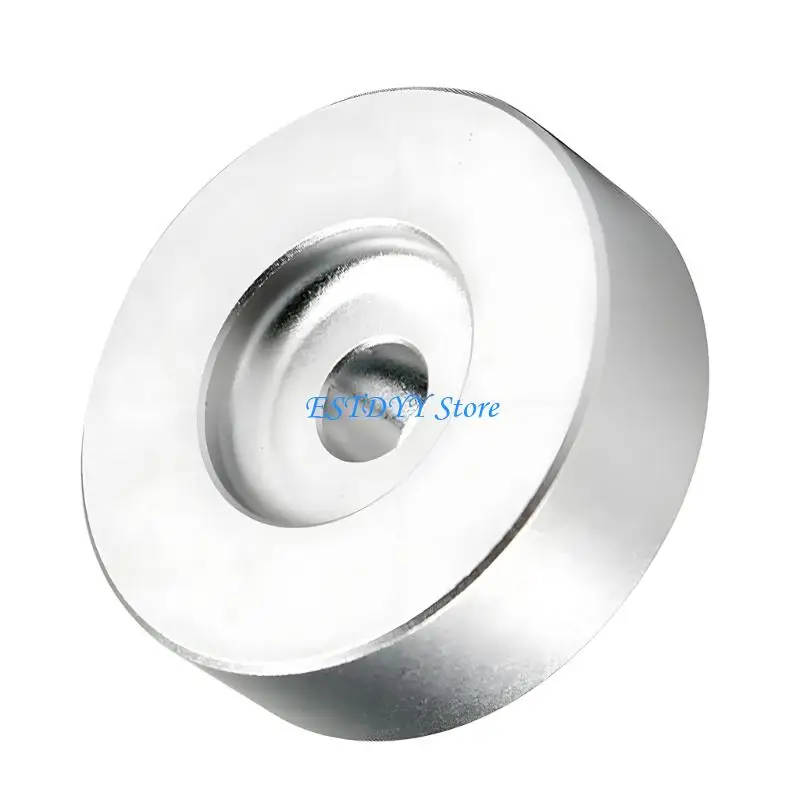 G6DE Aluminum 45 RPM Turntable Adapter Replacement Vinyls Record Center Adapter For 7 Inch Records With 8Mm Center Hole