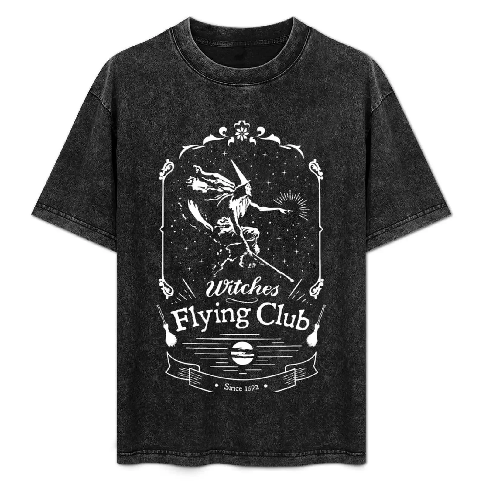

Witches Flying Club T-Shirt man t shirt summer t shirts for man graphic funny essential t shirt man shirts cotton T-Shirt
