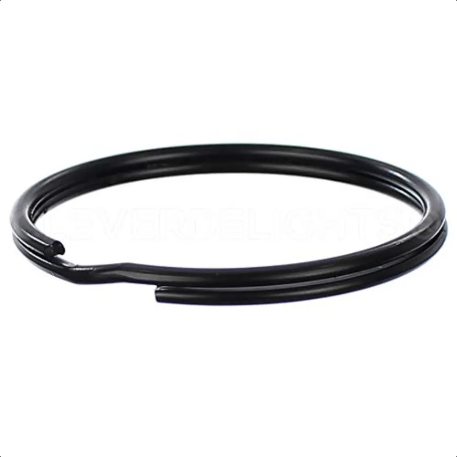 

2 кольца для ключей темно-черного цвета, 10 шт., большие разделенные кольца для ключей, 2 дюйма