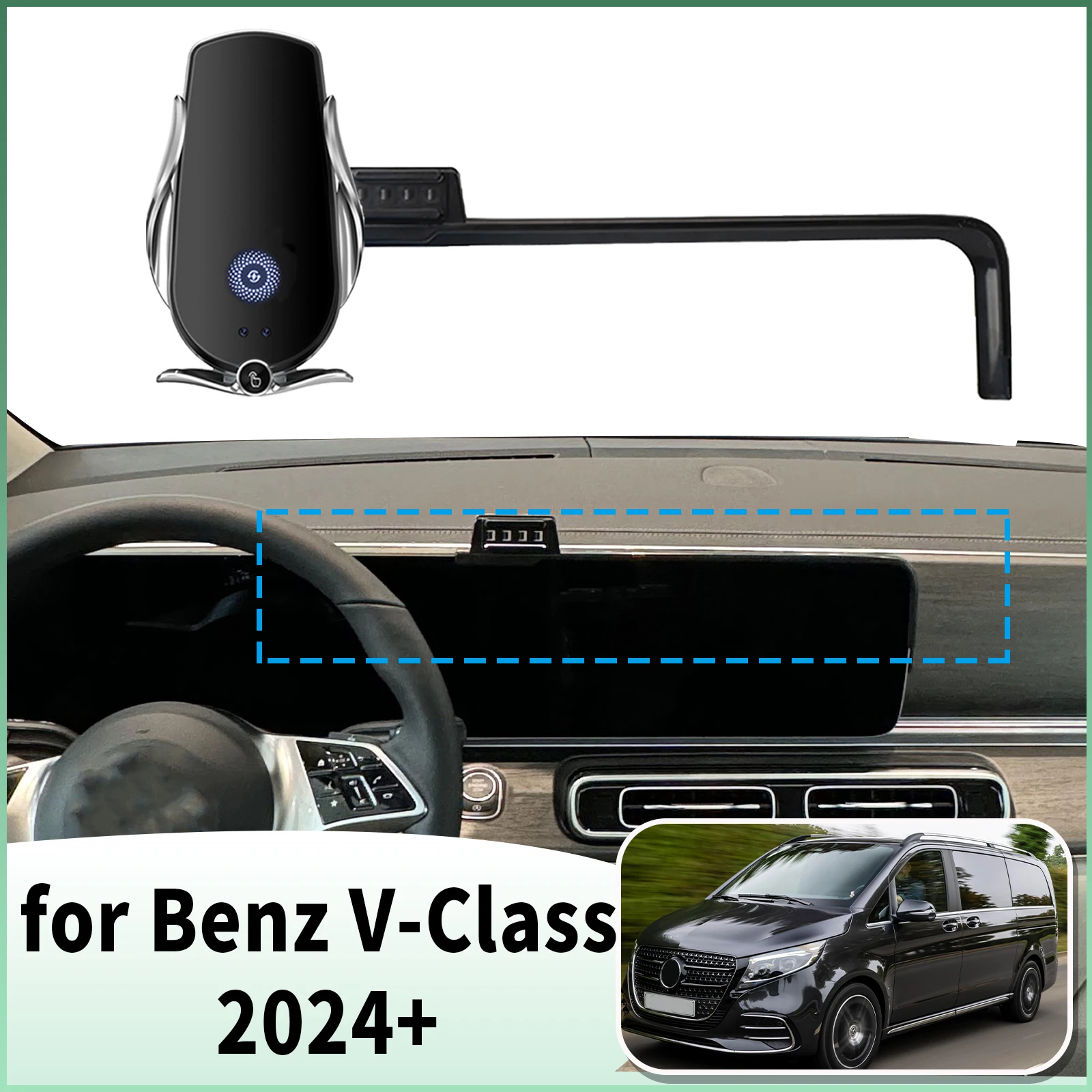 

fit for Mercedes-Benz V-Class 2024 2025 Specific Dashboard Navigation Phone Holder Mount Design Car​​ accessoires