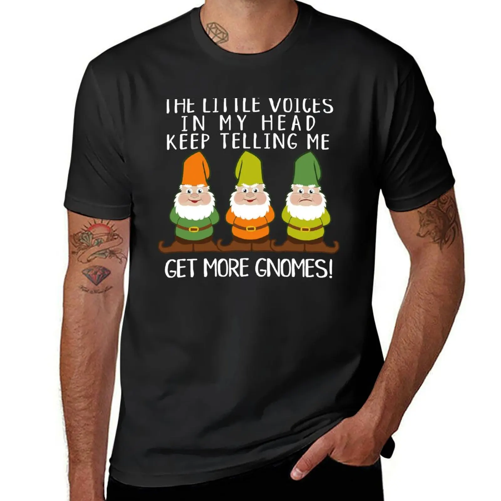 The Littles Voices Get More Gnomes Dark T-Shirt boys whites tops mens t shirts