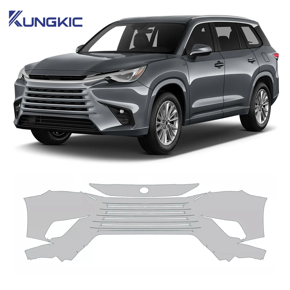 KUNGKIC for Lexus TX350 2024 2025 TPU Car Front Bumper Paint Protection Film Clear Bra Kit Decal Pre Cut PPF Anti-Scratch