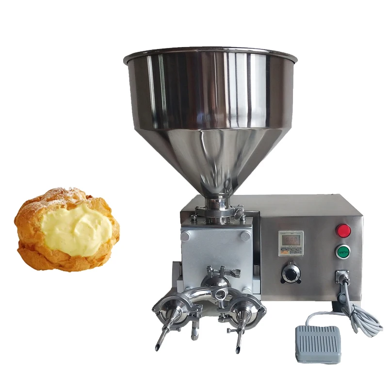 

Commercial Puff Filling Machine Stainless Steel Jam And Cream Cake Filler Cream Inject Bread Stuffing Equipment