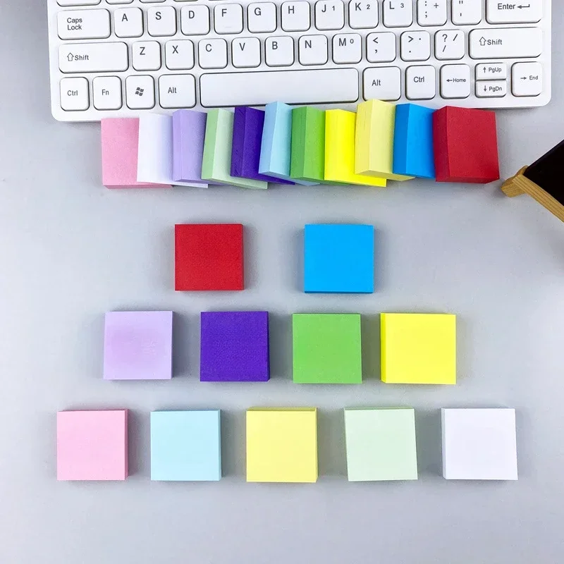 fluorescente colorido sticky note pads memo pad planner sticker postado escola material de escritorio 11 pcs 01