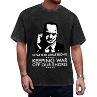 Senator Armstrong Presidential Campaign - Metal Gear Rising Revengeance T-Shirt designer shirts hippie clothes Men's clothing
