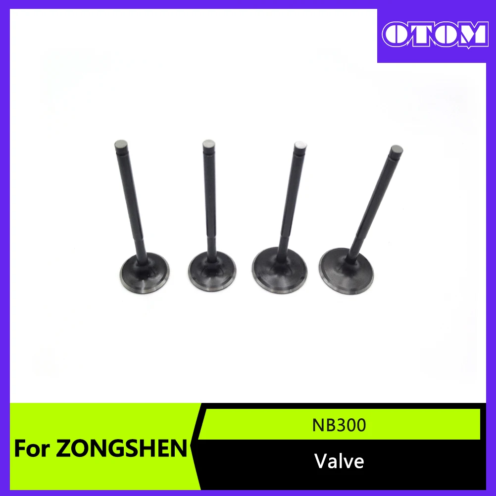 OTOM Motorcycle Engine Parts Intake Exhaust Valve Stem Kit For ZONGSHEN ZS174MN-5 NB300 4T Water-Cooled Engines Off-road Bikes