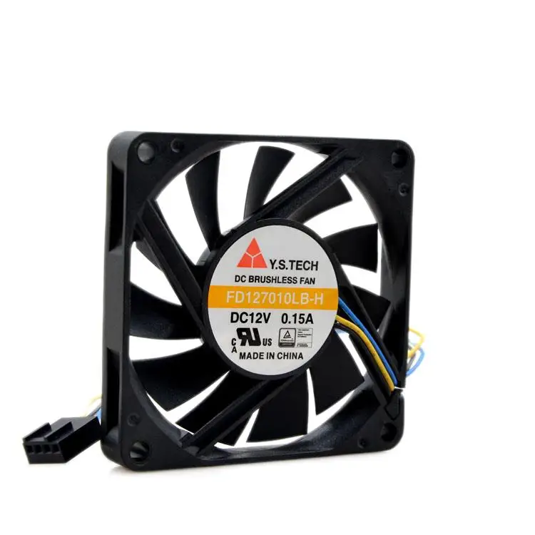 

Y.s.tech Yuanshan 7010 12v 0.15a FD127010LB-H 7cm Ultra-Thin Silent Temperature Control Fan