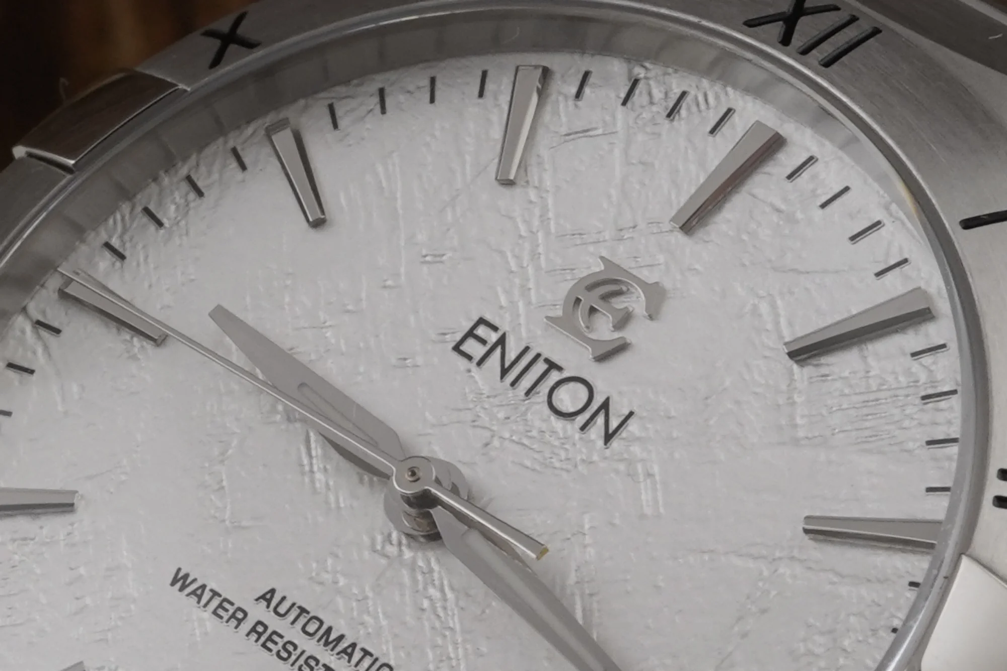 ENITON-reloj redondo de lujo para hombre, cronógrafo de marca de negocios retro de alta calidad, resistente al agua hasta 50m, esfera de onda luminosa, 40mm