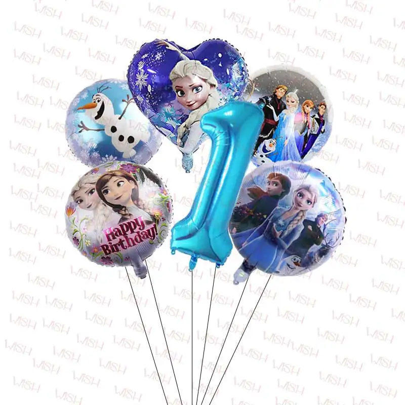 Prinzessin Frozen Elsa Anna Ballon Mädchen Geschenk Geburtstag Party Dekoration Lieferungen Olaf Ballon Hausgarten Mi Dekor Babyparty