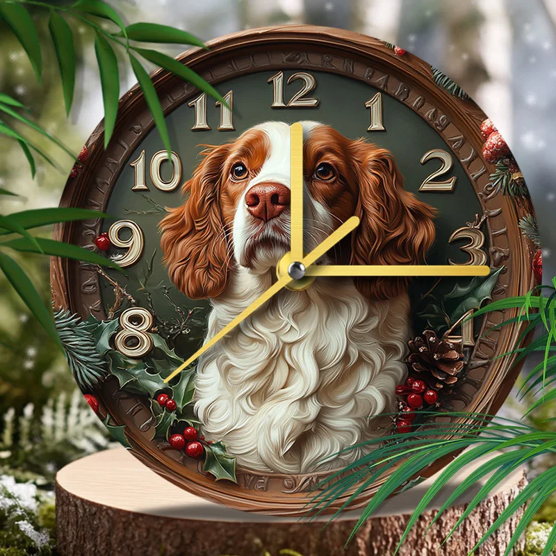 English Springer Spaniel Pet Clock 2D HD Textured Printing, Perfect Gift for  Memorial Keepsake, Christmas Decoration