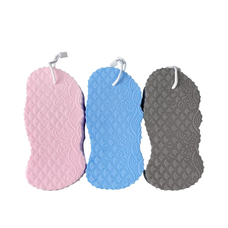 3D Three-dimensional Sponge Sponge Bath Towel Rubbing Mud Does Not Hurt The Skin Bath Cotton Baby Fish Scale Pattern Bath Magic