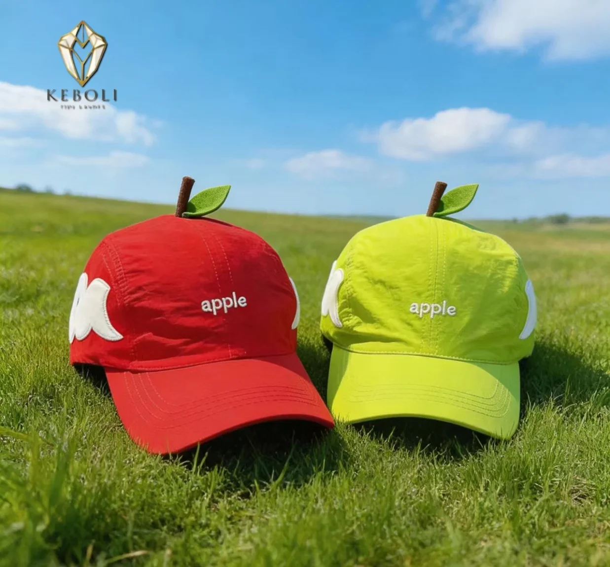 

Симпатичная бейсболка с дизайном яблока для женщин, модная кепка с фруктовой тематикой, регулируемая солнцезащитная кепка, повседневная кепка-снепбэк для активного отдыха.