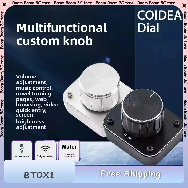 

Циферблат COIDEA BT0X1, одноручка, беспроводной, многофункциональный, пользовательский фейдер, трехрежимный USB/2,4G/Bluetooth, мини-портативная ручка, подарок