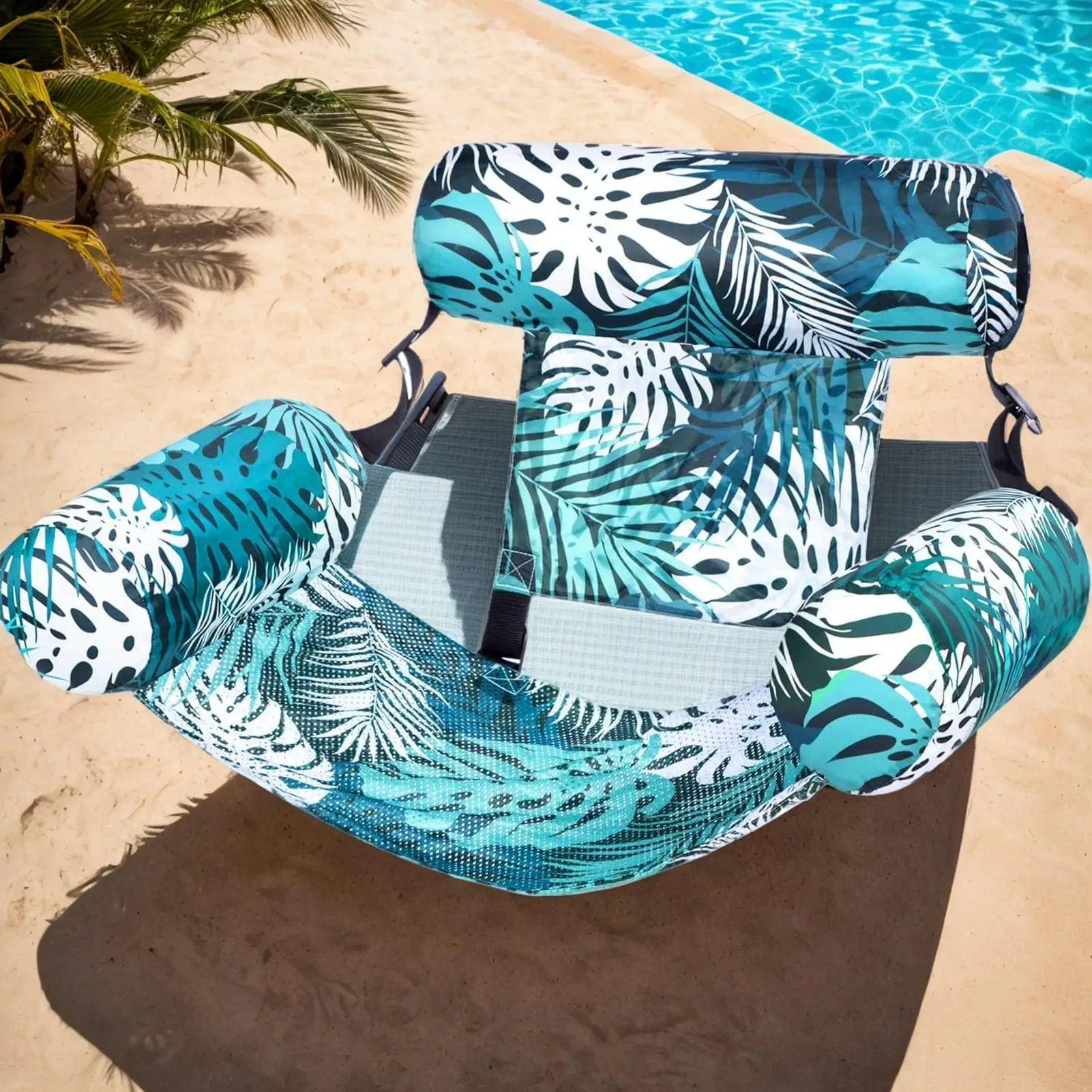 Flotteurs de piscine gonflables pour adultes, chaise longue, hamac d'eau, jouets d'extérieur flottants pour le bronzage de la plage et du rivière
