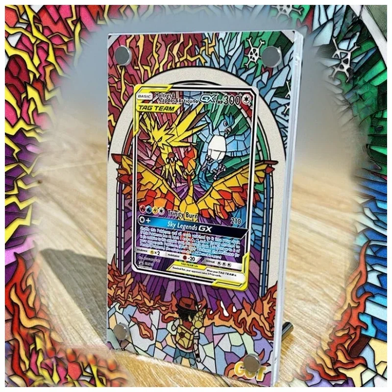 

PTCG Card Brick Legendary Bird Extended Picture Acrylic Toy Anime Collect Self Made Protective Case Does No Include Card