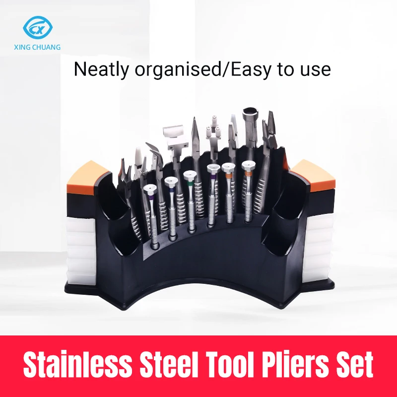 Professional Optical Stainless Steel Eyeglasses Screwdriver Set Eyeglasses Watch Repair Pliers Tool Set Eyeglass Repair Kit