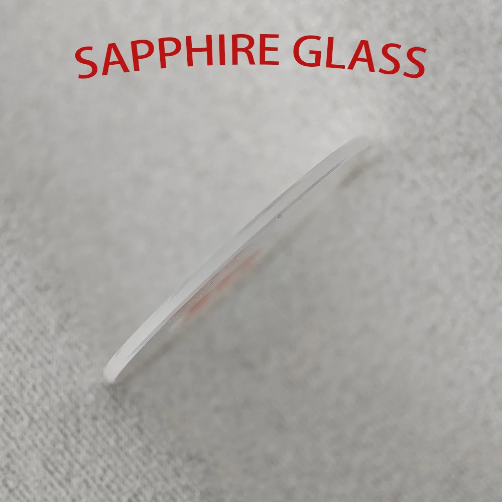 Flat Sapphire glass Thick 1.0/1.2/1.5/2.0/2.5/3.0 mm , Diameter 24 - 41mm Transparent Crystal Mineral glass watch parts