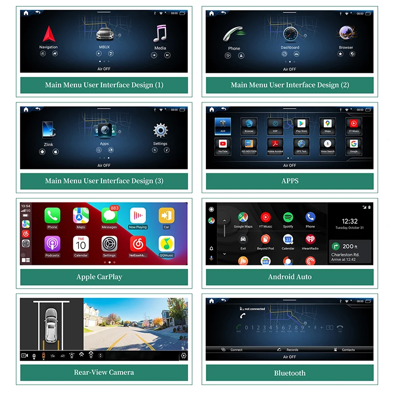 Apple CarPlay For Audi A8 S8 RS 8D3 MMI 2G Upgrade 12.3” Touch Screen Android 13 Wireless Android Auto Mirror Backup Camera