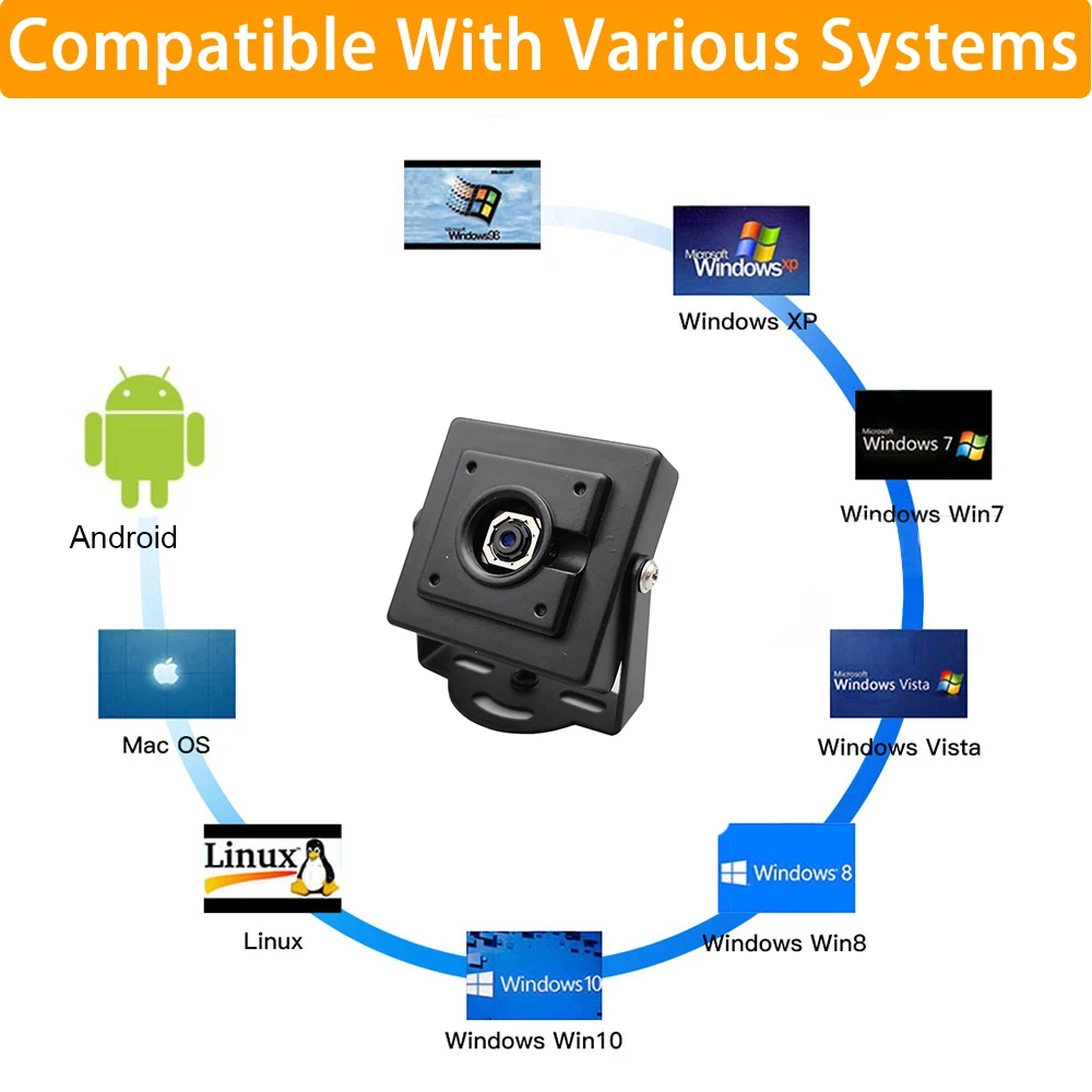 Imagem -06 - Mini Câmera de Webcam Automática Cmos Imx179 Fov 66 Graus Usb Plug Play Uvc para Falcon Creality Xtool e Lightburn 4k Cctv 8mp