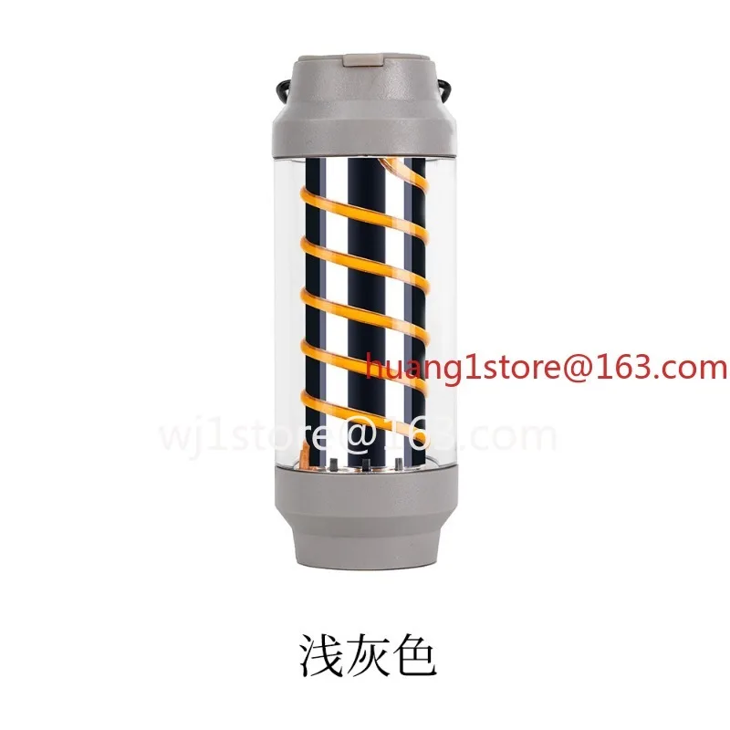 Outdoor camping spiral air pump lamp waterproof lighting multifunction, portable