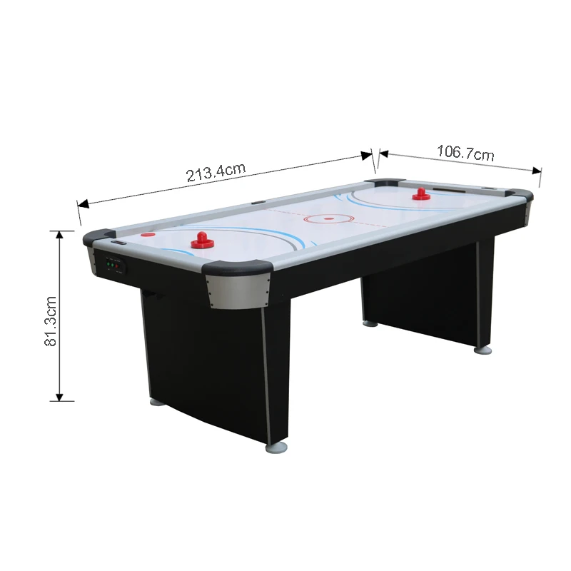 

7ft Air Hockey Table With Electronic Scorer Pucks And Strikers Indoor Family Recreation Game Room