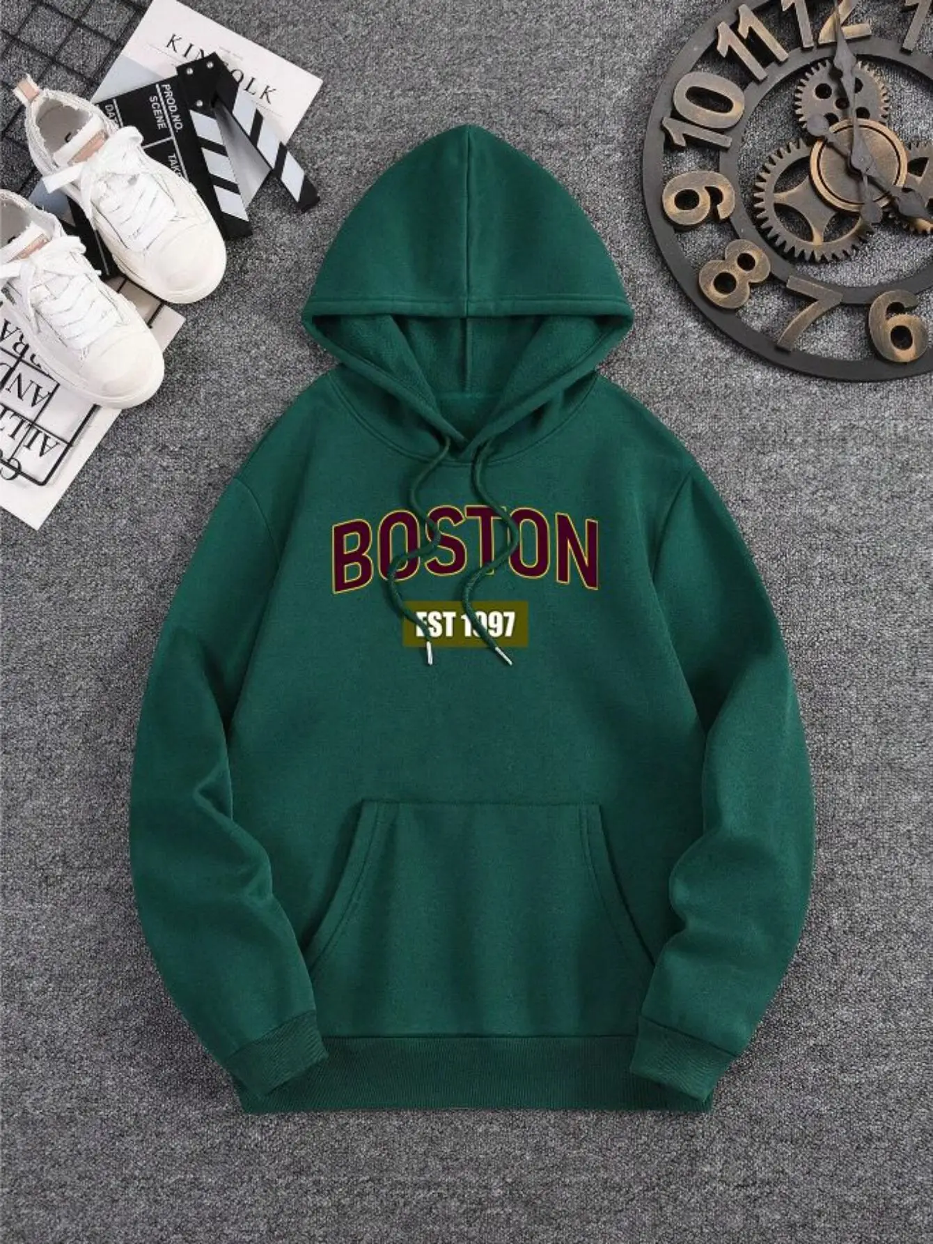 سويت شيرت رجالي بغطاء للرأس، طراز الربيع والخريف، قطن مريح، أكمام طويلة، هوديي كاجوال ملابس الشارع