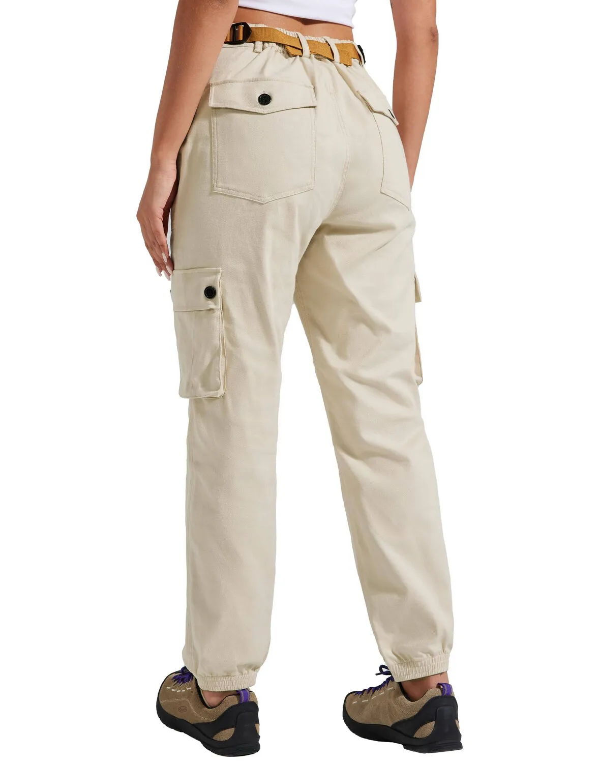 

Женские винтажные джинсы-карго с множеством карманов, средней посадкой, однотонные, с эффектом потертости, осенняя коллекция 2025, уличный стиль, прямые брюки