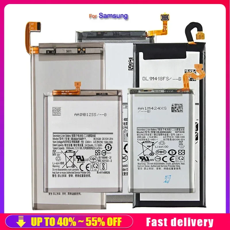 Battery For Samsung Galaxy S10, S20, S20 Plus, S20 Ultra, A71, A51, A20e, A10e, Note 10, Note 10, 10 Plus, A20S, M11