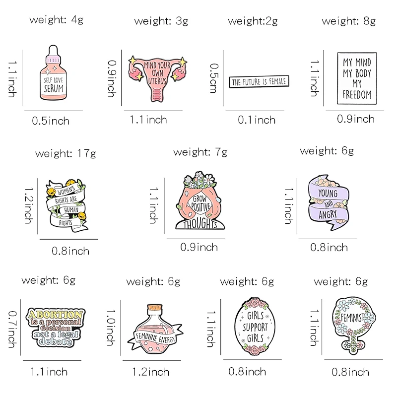 30 Arten feministische Emaille-Anstecknadeln, kreative Frauen und Mädchen, Power-Revers-Abzeichen, Broschen, Rucksack, Kleidung, Schmuck, Accessoires für Frauen – Detail 1