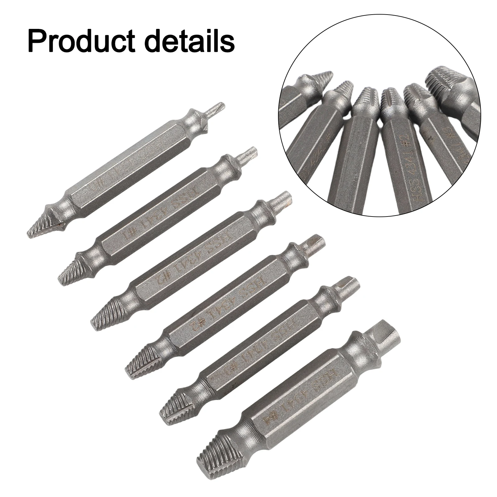 Reliable Broken Screw Extractor Kit Easy Removal and Extraction of Rusty or Damaged Screws Double Headed Design