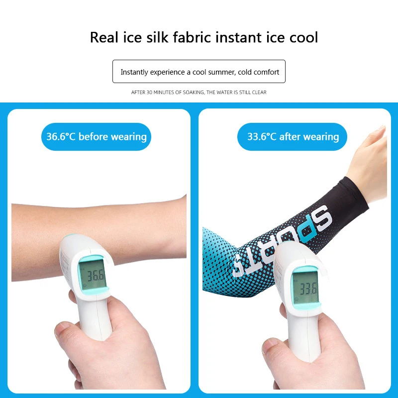 Fishing arm Sleeve Men\'s Sports  Breathable Arm Elbow Cover UV Sunblock Outdoor Sunblock Cooling Quick Dry Ice Silk Everything