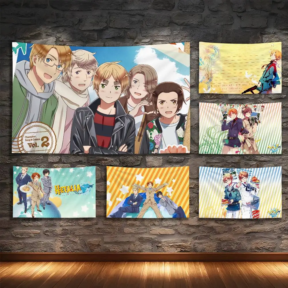 Гобелен H-Hetalia W-World Stars для спальни, жилого помещения, сада, микрофибра, фестивальное украшение