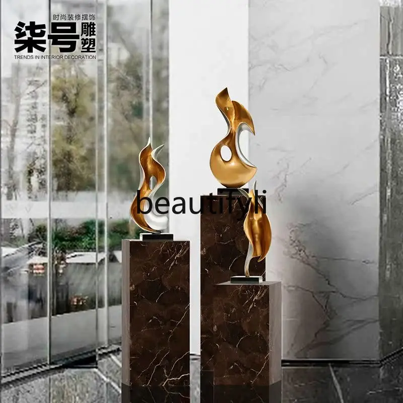 

Hotel Ornament Wealth-Attracting Abstract Floor Sculpture Sales Office Lobby Hallway Soft Decoration