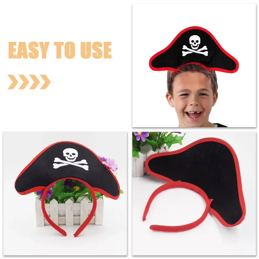 

Pirate Headband Hair Accessories Halloween Party Cosplay Props Headdress Decor Carnival Makeup Novelty Hoop