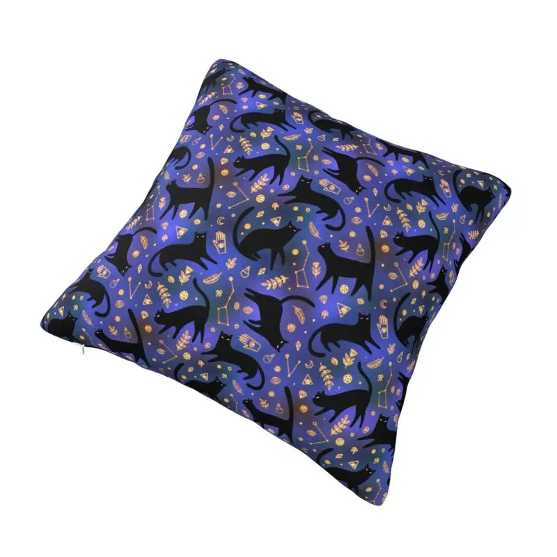 Custom Mystical Cats Pattern Nordic Throw Pillow Covers Car Cushion