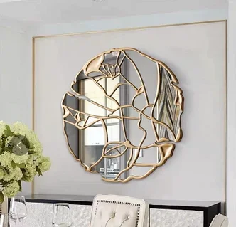 Display Make Up Mirror Modern Glass Big Bathroom Mirror Hotel Luxury Espelhos Para Banheiro Housewares